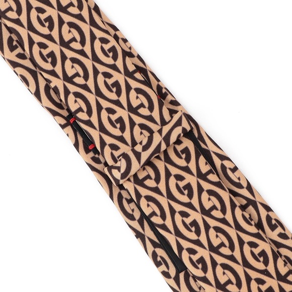 GUCCI MENS MULTICOLOR G PRINT TIE - Picture 8 of 8